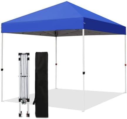 Northroad 10x10ft Pop Up Canopy  Popup Outdoor Canopy Tent with Wheeled Carrying Bag Portable Gazebo Shelter for Patio Deck Garden Beach Purple 