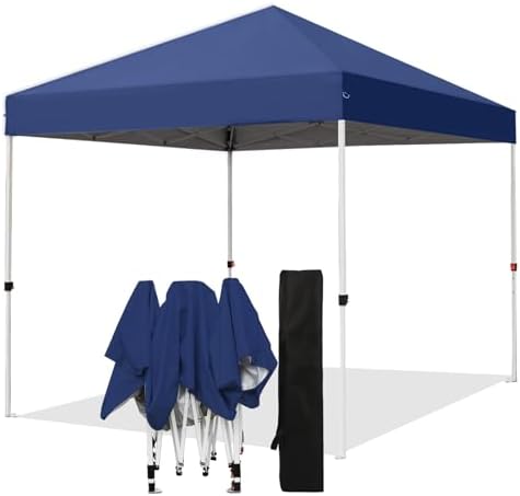 Northroad 10x10ft Pop Up Canopy  Popup Outdoor Canopy Tent with Wheeled Carrying Bag Portable Gazebo Shelter for Patio Deck Garden Beach Purple 