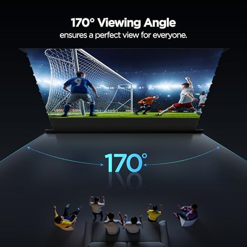 NothingProjector Projector Screen ALR  120 inch  Ambient Light Rejecting  4K UHD  Motorized Floor Rising Electric with Remote  Ground Up for Ultra Short Throw Projectors  No Installation NothPJ