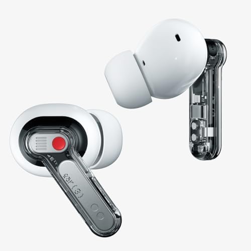 Nothing Ear  3  Wireless Earbuds Super Mic 45dB Hybrid Active Noise Cancelling Bluetooth Headphones Hi Res 6 Mics  12mm Dynamic Bass Boost  Dual Connect ANC Sport Ear Buds for iPhone Android  White