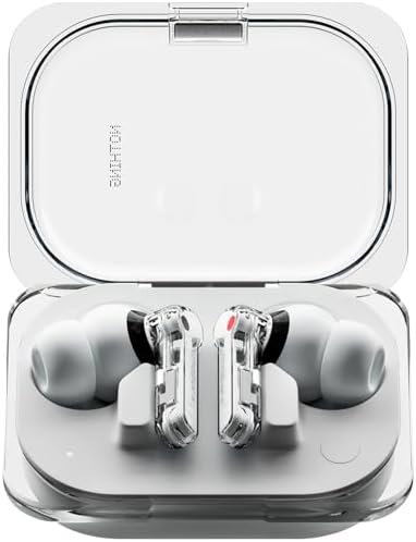 Nothing Ear  a  Wireless Earbuds  45dB Hybrid Noise Cancelling Earbuds  Hi Res Audio  Advanced Equaliser  Dual Connect  6 Mics  42 5H Playtime Ear Buds Wireless Bluetooth  White