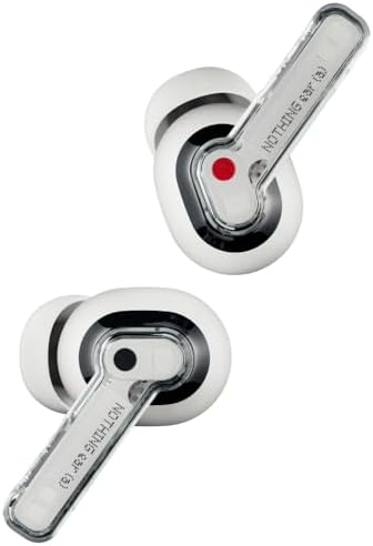 Nothing Ear  a  Wireless Earbuds  45dB Hybrid Noise Cancelling Earbuds  Hi Res Audio  Advanced Equaliser  Dual Connect  6 Mics  42 5H Playtime Ear Buds Wireless Bluetooth  White