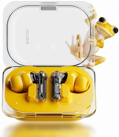 Nothing Ear  a  Wireless Earbuds  45dB Hybrid Noise Cancelling Earbuds  Hi Res Audio  Advanced Equaliser  Dual Connect  6 Mics  42 5H Playtime Ear Buds Wireless Bluetooth  White