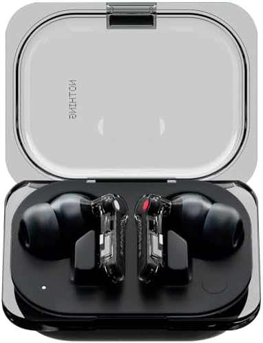 Nothing Ear  a  Wireless Earbuds  45dB Hybrid Noise Cancelling Earbuds  Hi Res Audio  Advanced Equaliser  Dual Connect  6 Mics  42 5H Playtime Ear Buds Wireless Bluetooth  Black