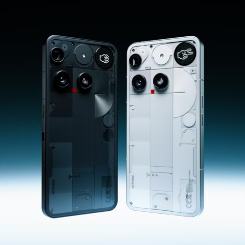 Nothing Teléfono (3) Teléfono celular, 2025 nuevos teléfonos 5G desbloqueados 256GB, Android 15, Snapdragon 8s Gen4, teléfonos móviles AI con cuatro cámaras de 50MP y pantalla AMOLED, 5150mAh