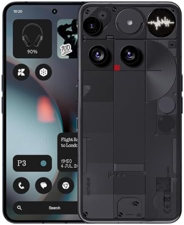 Nothing Phone  3  Cell Phone  5G Unlocked Phones 256GB  Android 15  Snapdragon 8s Gen4  AI Mobile Phones with Four 50MP Cameras & AMOLED Display  5150mAh  Glyph Interface  Smartphone White