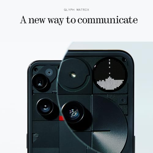 Nothing Phone  3  Cell Phone  5G Unlocked Phones 256GB  Android 15  Snapdragon 8s Gen4  AI Mobile Phones with Four 50MP Cameras & AMOLED Display  5150mAh  Glyph Interface  Smartphone Black