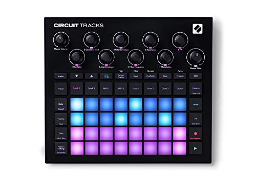 Novation Circuit Tracks  Groovebox sequencer with synth engines  MIDI control  and drum patterns for electronic music making