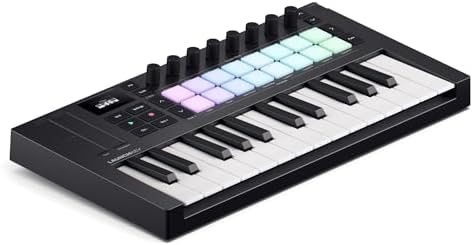 Novation Launchkey 49 MK4   49 key Semi Weighted  USB  MIDI Keyboard Controller with DAW Integration  Chord & Scale Modes  8 Drum Pads  & Arpeggiator   Includes Software Bundle for Music Production