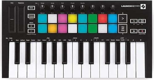 Novation Launchkey 49 MK4   49 key Semi Weighted  USB  MIDI Keyboard Controller with DAW Integration  Chord & Scale Modes  8 Drum Pads  & Arpeggiator   Includes Software Bundle for Music Production