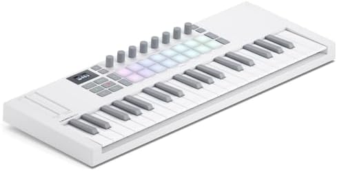 Novation Launchkey 61 MK4   61 key Semi Weighted  USB  MIDI Keyboard Controller with DAW Integration  Chord & Scale Modes  8 Drum Pads  & Arpeggiator   Includes Software Bundle for Music Production
