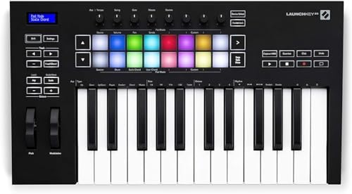 Novation Launchkey 61 MK4   61 key Semi Weighted  USB  MIDI Keyboard Controller with DAW Integration  Chord & Scale Modes  8 Drum Pads  & Arpeggiator   Includes Software Bundle for Music Production