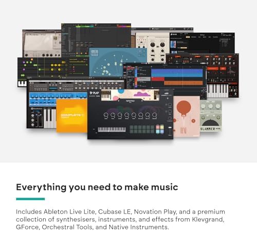 Novation Launchkey 61 MK4   61 key Semi Weighted  USB  MIDI Keyboard Controller with DAW Integration  Chord & Scale Modes  8 Drum Pads  & Arpeggiator   Includes Software Bundle for Music Production