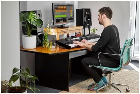 Novation Launchkey 61 MK4   61 key Semi Weighted  USB  MIDI Keyboard Controller with DAW Integration  Chord & Scale Modes  8 Drum Pads  & Arpeggiator   Includes Software Bundle for Music Production