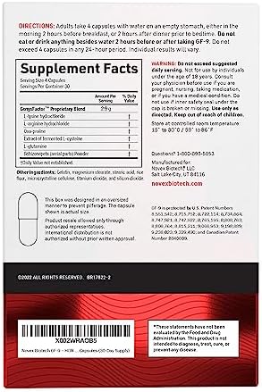 Novex Biotech GF 9   HGH Boosting Supplement for Men   Workout Complex for Men   Supports Energy  Endurance  Sleep  120 Ct  30 Day Supply 
