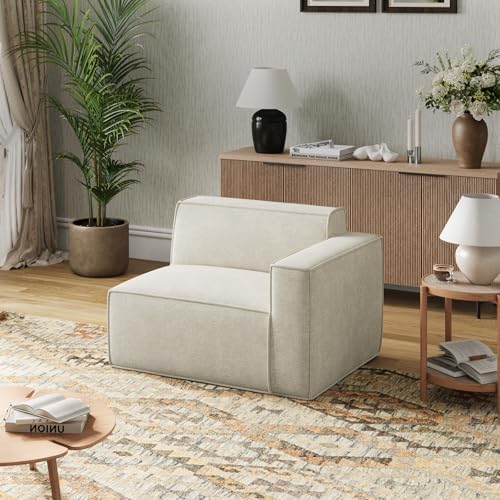 Novilla 117 7 Modular Sectional Sofa  No Assembly Cloud Sectional Couch with Smarts Coil  Support  Chenille Fabric U Shape Boneless Couch for Living Room Apartment  Dark Gray  3 Seat w/ 2 Ottoman 
