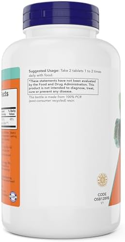 Now Foods Magnesium Glycinate  240 Tablets   Supports Healthy Muscle and Nerve Functions   Non GMO