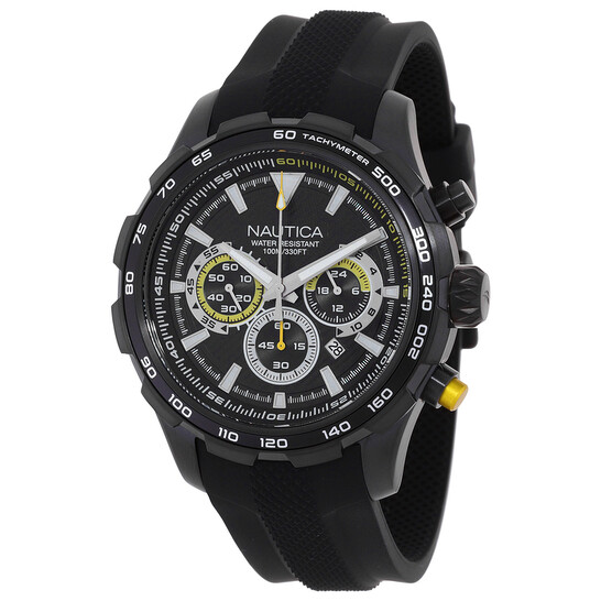 Nst Chronograph Quartz Black Dial Men s Watch
