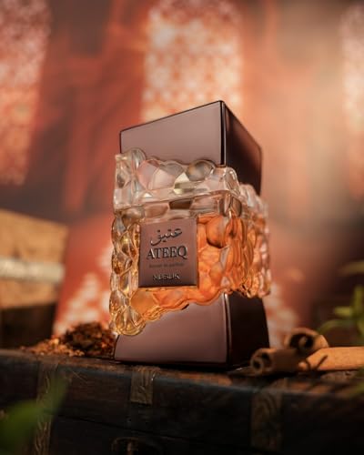 Nusuk Ateeq Perfume for Men   100ml   Long Lasting Extrait De Parfum   Citrus  Spice & Woody Notes   Bold Masculine Luxury Fragrance