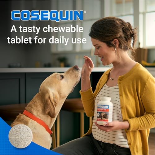 Nutramax Cosequin Maximum Strength Joint Health Supplement for Dogs   With Glucosamine  Chondroitin  and MSM  60 Chewable Tablets