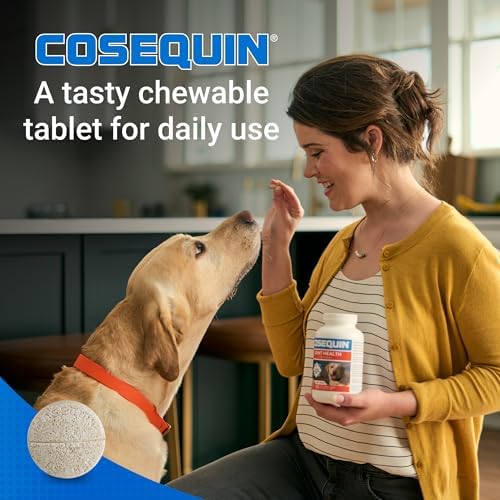 Nutramax Cosequin for Dogs Joint Health Supplement  Contains Glucosamine for Dogs  Plus Chondroitin and MSM  Supports Healthy Joints  Chewable Tablets  250 Count