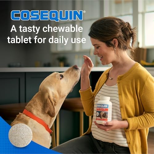 Nutramax Cosequin for Dogs Joint Health Supplement  Contains Glucosamine for Dogs  Plus Chondroitin and MSM  Supports Healthy Joints  Chewable Tablets  60 Count
