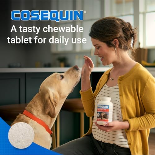 Nutramax Cosequin for Dogs Joint Health Supplement  Contains Glucosamine for Dogs  Plus Chondroitin  MSM and HA  Supports Healthy Joints  Chewable Tablets  150 Count