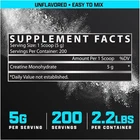 Nutrex CREATINE Monohydrate Powder Pure Micronized Unflavored 200 Serv 1000 Gram