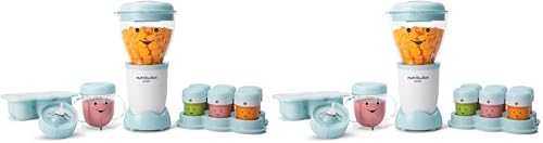 NutriBullet NBY 50100 Baby Complete Food Making System  32 Oz  White  Blue  Clear
