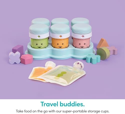 NutriBullet NBY 50100 Baby Complete Food Making System  32 Oz  White  Blue  Clear