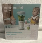 NutriBullet NBY 50100 Baby Complete Food Making System  White  Blue Clear New
