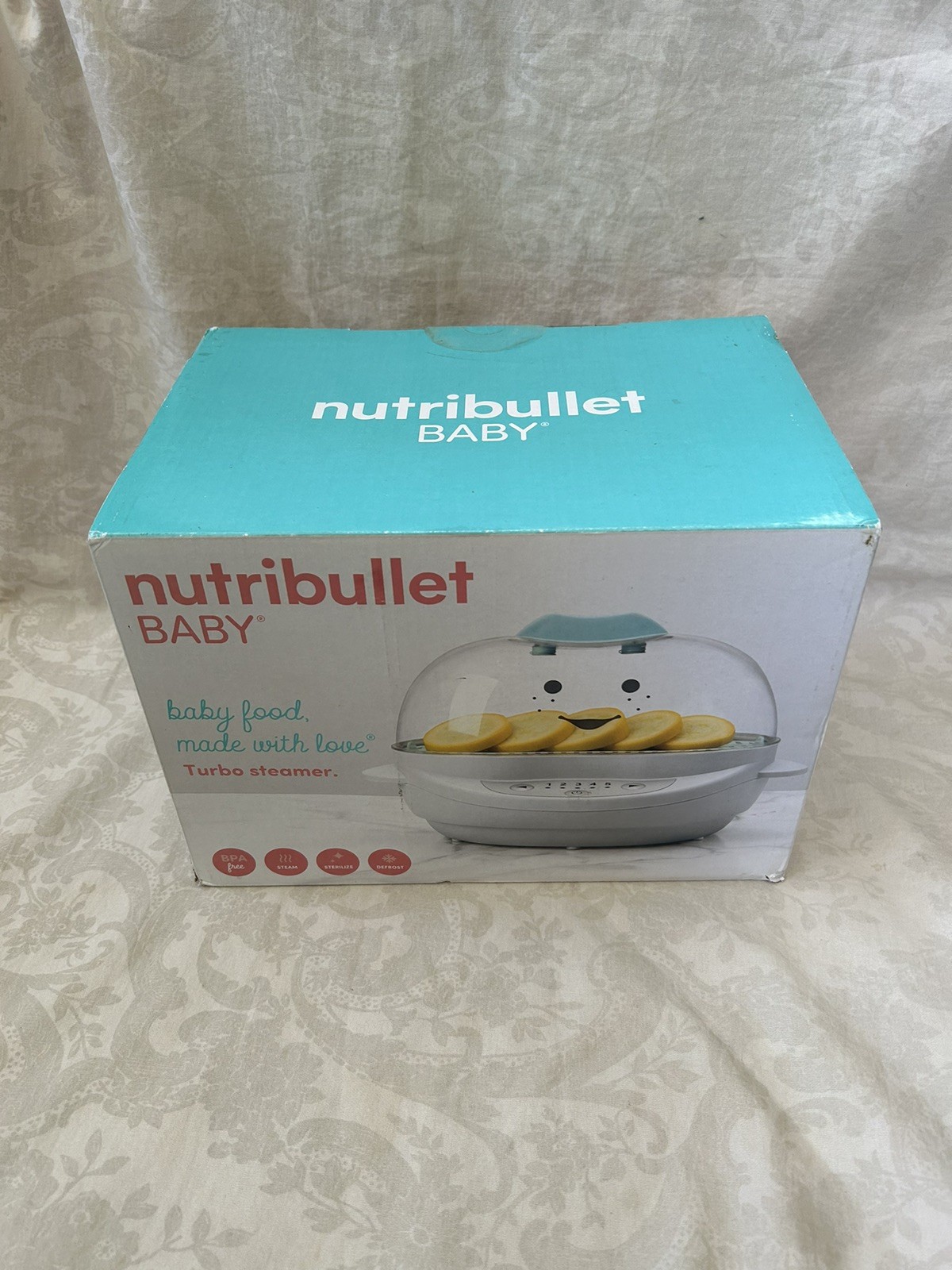 Nutribullet Baby Turbo Steamer   Steam Defrost Sterilize   Baby Food System NIB