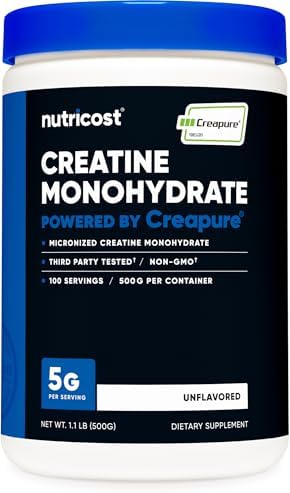 Nutricost Creapure  Creatine Monohydrate 500 Grams