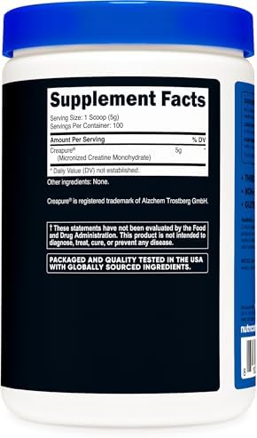 Nutricost Creapure  Creatine Monohydrate 500 Grams