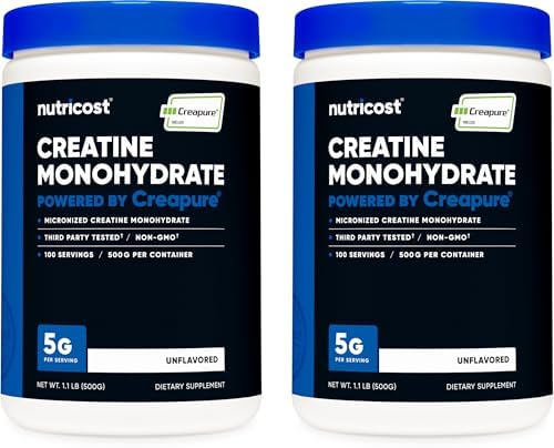 Nutricost Creapure  Creatine Monohydrate 500 Grams