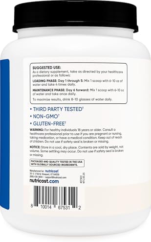 Nutricost Creatine Monohydrate Micronized Powder  1 KG    Pure Creatine Monohydrate