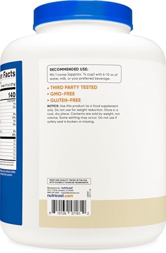 Nutricost Isolate Whey Protein Powder  Vanilla  5 pounds  Pack of 2