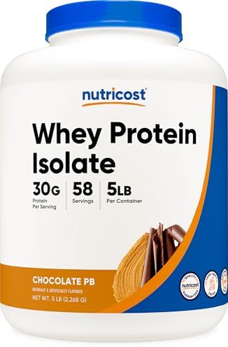 Nutricost Isolate Whey Protein Powder  Vanilla  5 pounds  Pack of 2