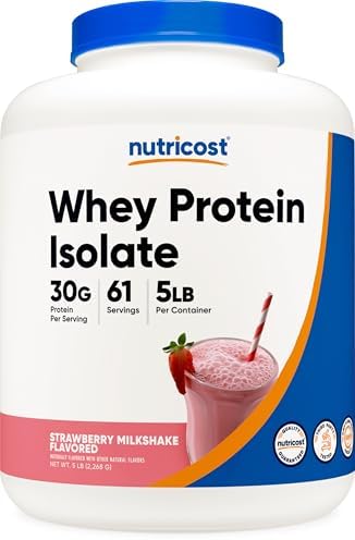 Nutricost Isolate Whey Protein Powder  Vanilla  5 pounds  Pack of 2