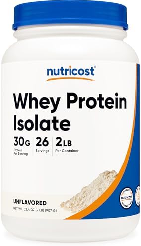 Nutricost Isolate Whey Protein Powder  Vanilla  5 pounds  Pack of 2
