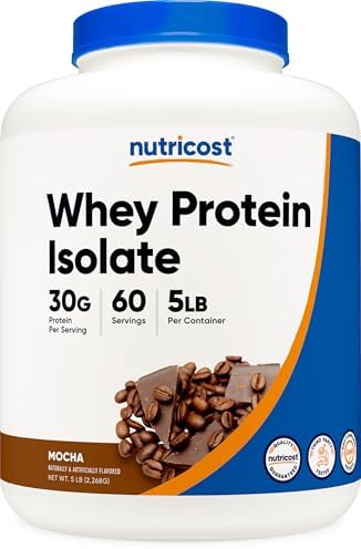 Nutricost Isolate Whey Protein Powder  Vanilla  5 pounds  Pack of 2
