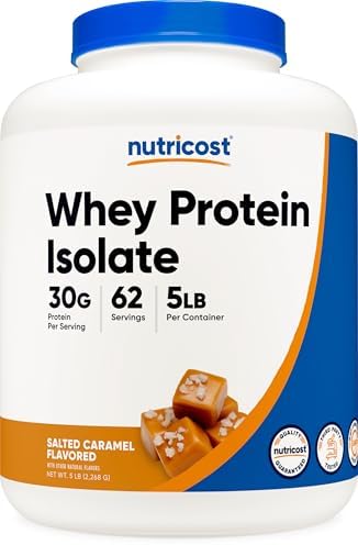 Nutricost Isolate Whey Protein Powder  Vanilla  5 pounds  Pack of 2
