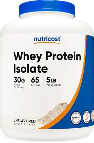 Nutricost Isolate Whey Protein Powder  Vanilla  5 pounds  Pack of 2