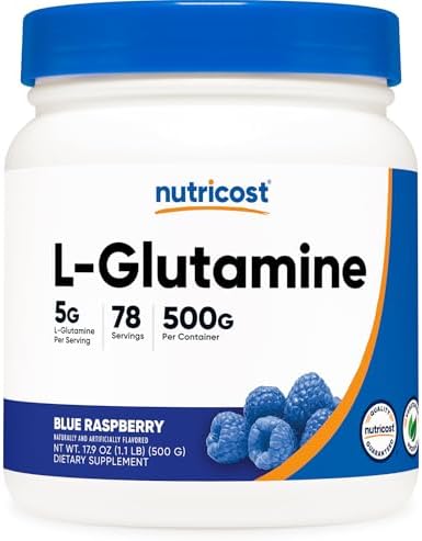 Nutricost L Glutamine Powder 1 KG   Unflavored  Non GMO  Gluten Free
