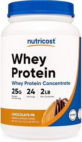Nutricost Whey Protein Powder  Unflavored  5 pounds   from Whey Protein Concentrate