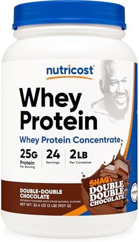 Nutricost Whey Protein Powder  Unflavored  5 pounds   from Whey Protein Concentrate