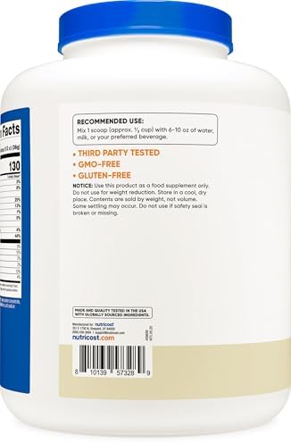 Nutricost Whey Protein Powder  Vanilla  5 pounds   Whey Protein Concentrate