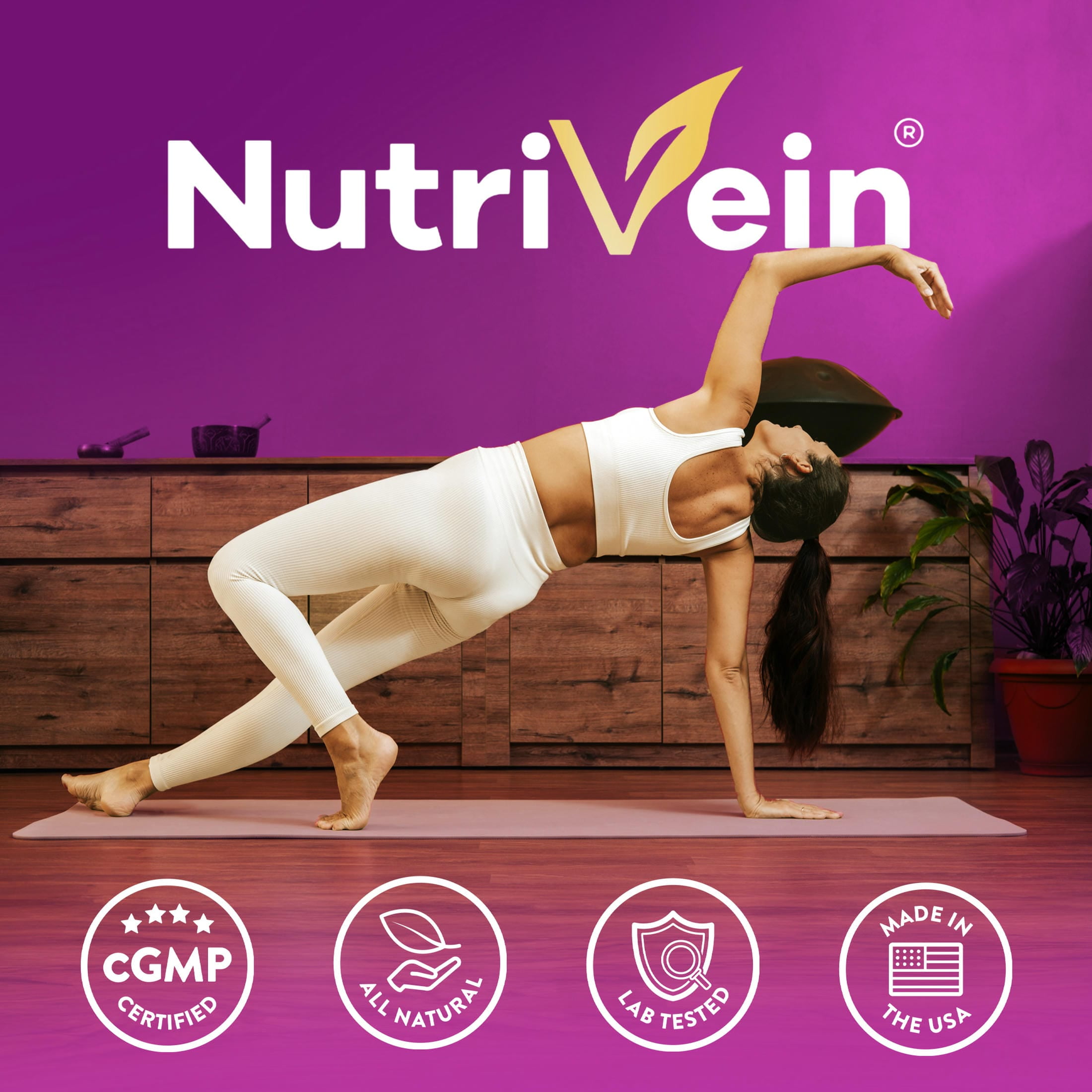 Nutrivein Resveratrol Supplement   Antioxidant  Anti Aging  Vegan   120 Capsules