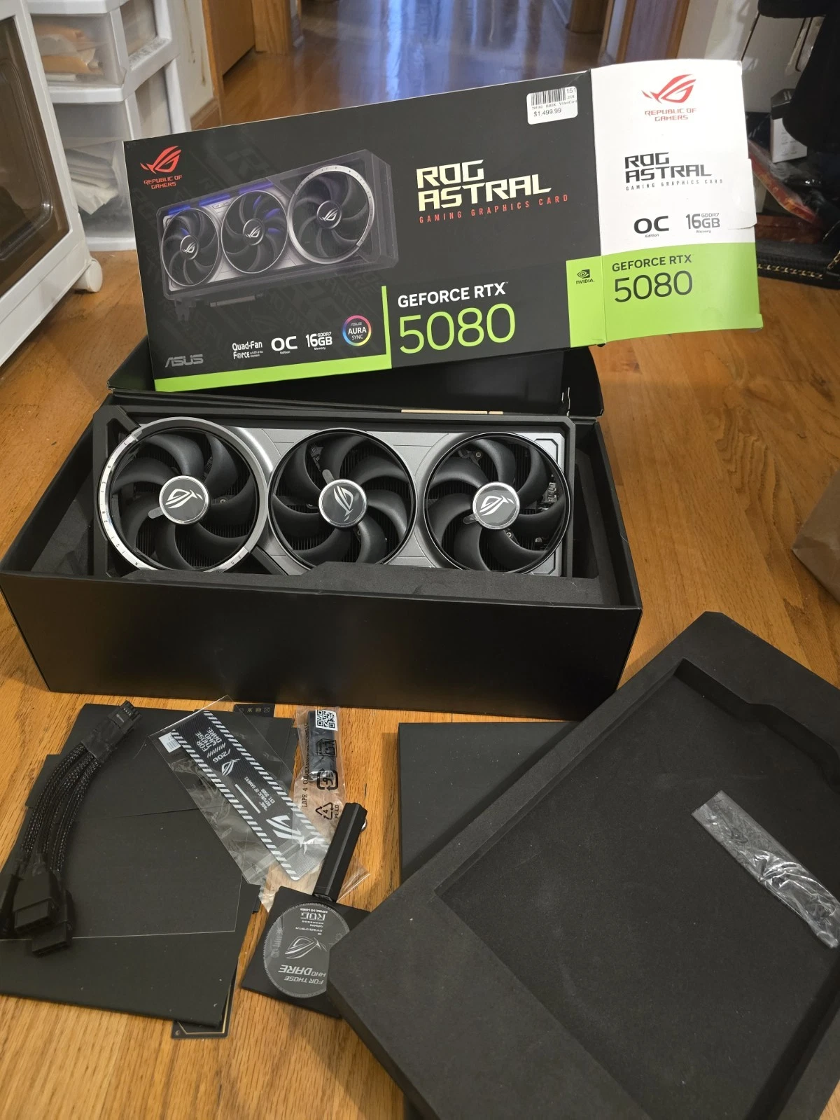 Nvidia ASUS ROG Astral GeForce RTX 5080 16GB GDDR7 OC Edition GPU