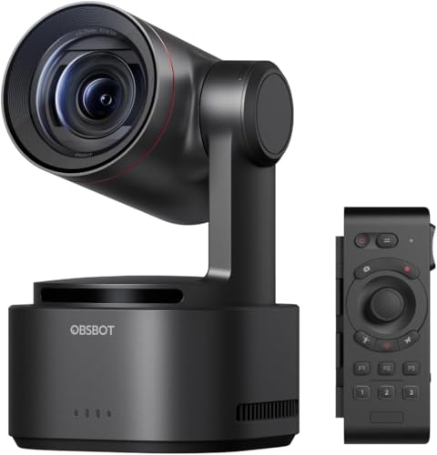OBSBOT Tail 2 Camera  With RC 4K 60FPS Live Camera AI Tracking 2 0 5x Optical & 12x Hybrid Zoom 3 axis 5000mAh built in Battery Gesture Control SDI/HDMI/IP/USB 3 0 Output Conference Worship Live Event